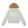Checkered Khaki Hoodie