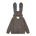Vintage Striped Bunny Ear Hoodie
