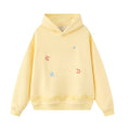 Yellow Minimalist Loose-Fit Sport Hoodie