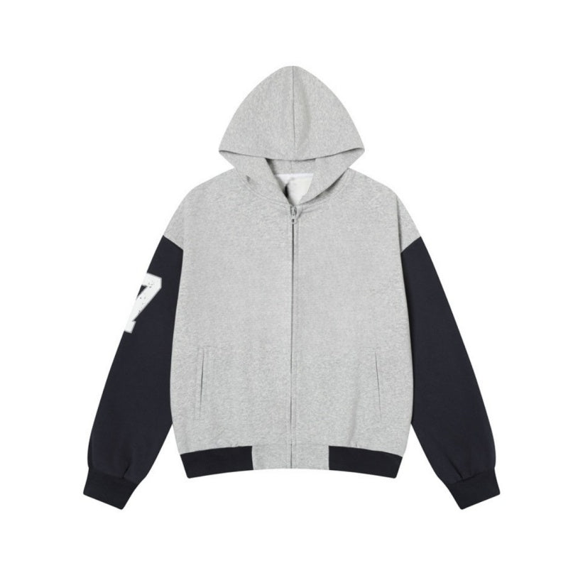 Classic Hoodie with Colorblock Comfort Design